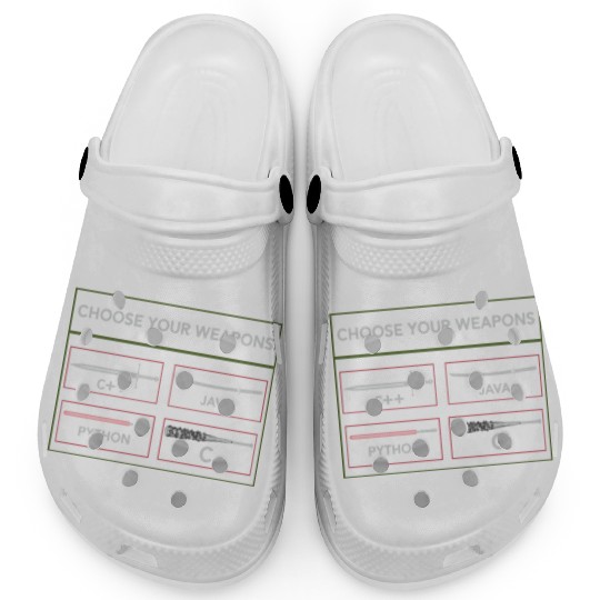 Funny Computer Programmer Programming Languages Clogs