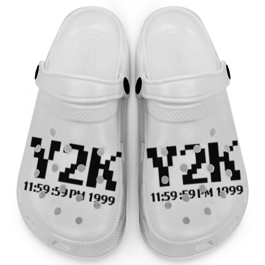 Funny Y2K Black 01 Clogs
