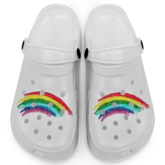 Vintage Full Rainbow Clogs