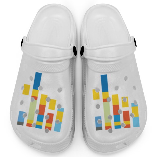 Cool yellow blocks Clogs