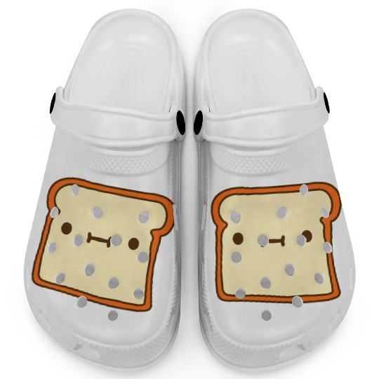 toast bread slice bun sweet cute Clogs