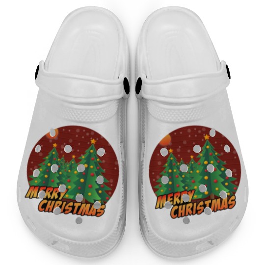 Christmas Xmas Tree Winter Snow Merry Christmas Clogs