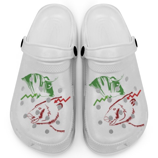 Stock Market Bulls And Bears Clogs