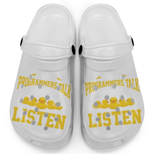 Computer Science Programmer Developer Rubber Duck Clogs