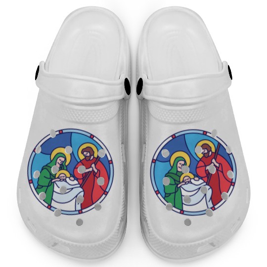 Josef Maria Jesus Jesus birth Bethlehem Christmas Clogs