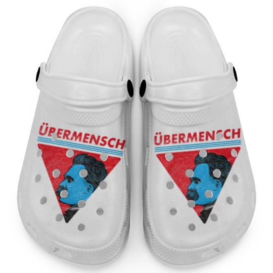 Vintage Übermensch Nietzsche Philosophy Nihilism Clogs