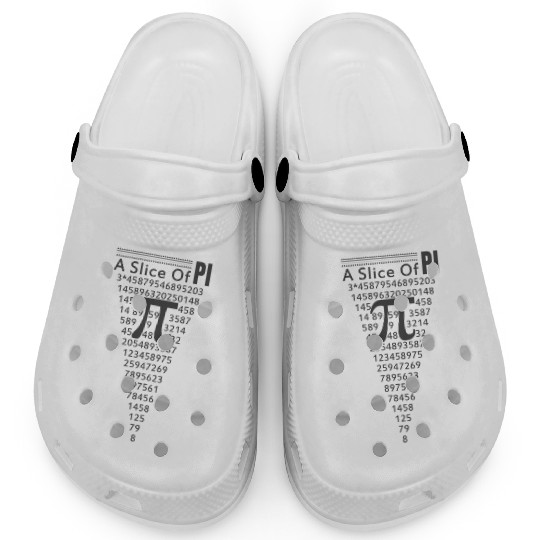 A Slice Of Pi Pizza Math Nerd Clogs