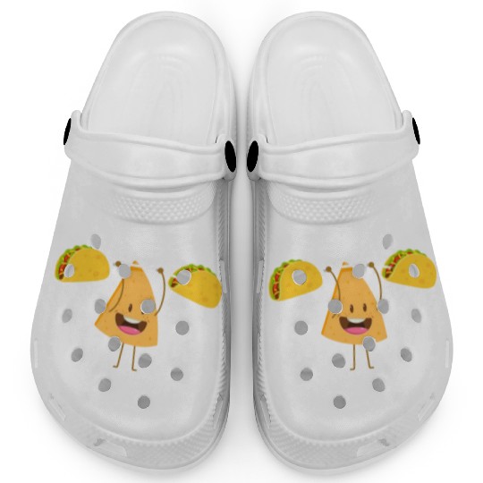 Cute Nacho Lifting Taco Funny Cinco De Mayo Clogs