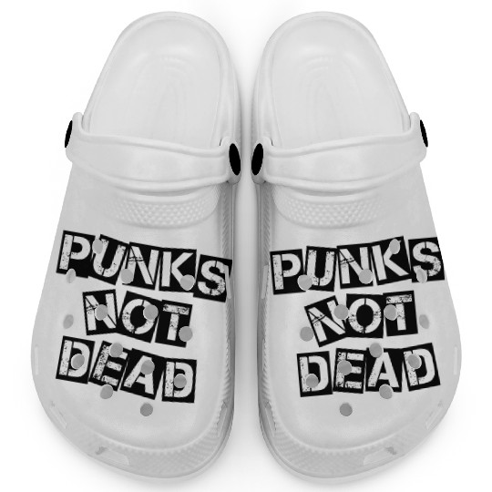 Punks not dead punk rock punk anarchy Clogs