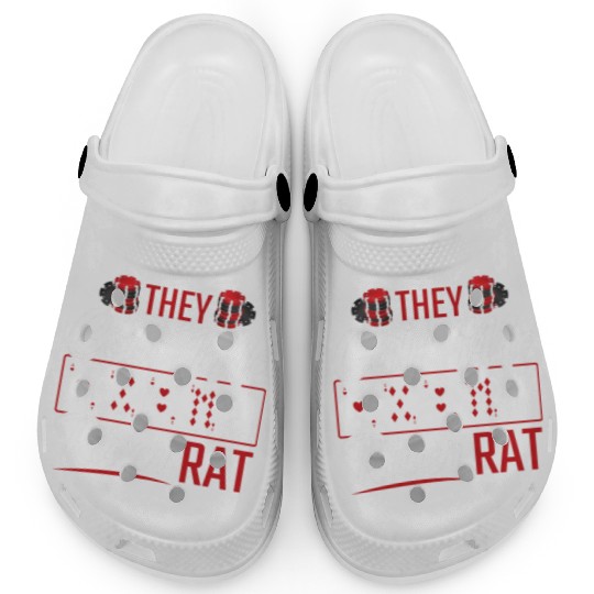 River Rat Funny Poker Player Texas Holdem Lucker Clogs