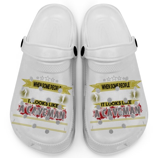 play golf caveman humor golf humor funny golf gift Clogs