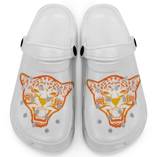 T Tattoo Jaguar Face Gift Idea Clogs