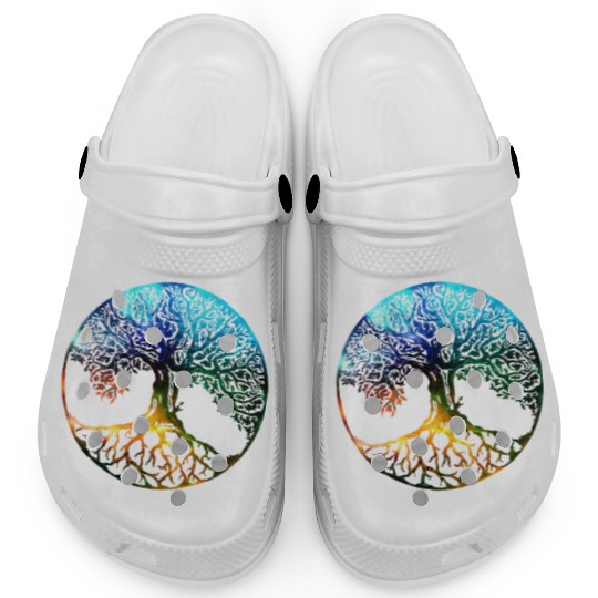 Tree of Life Mandala Clogs