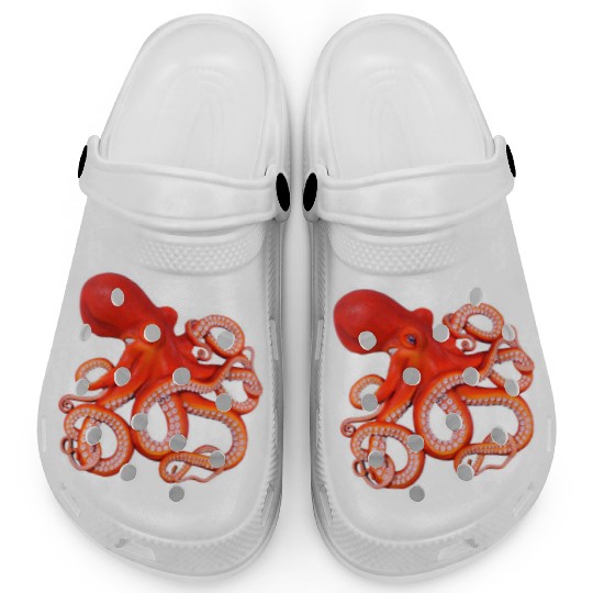 Vibrant Octopus Artprint Design Clogs