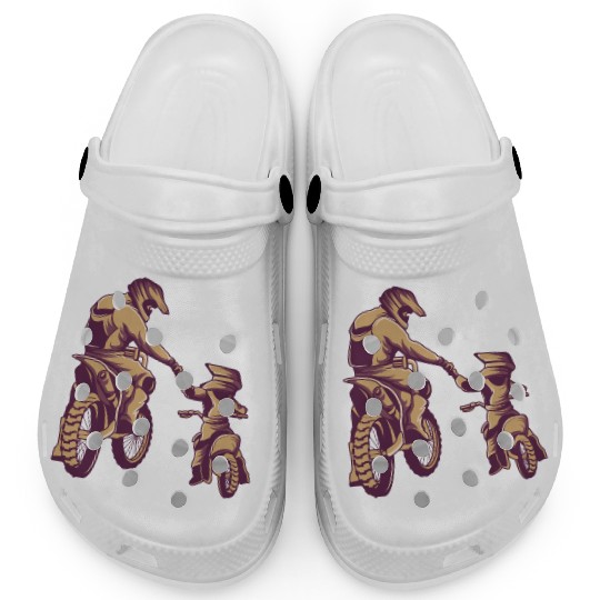 Title: Motocross Dirt Bike Fathers Day Clogs