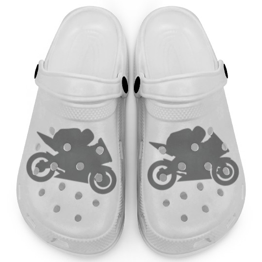 Motorcycle Racing Saying Clogs