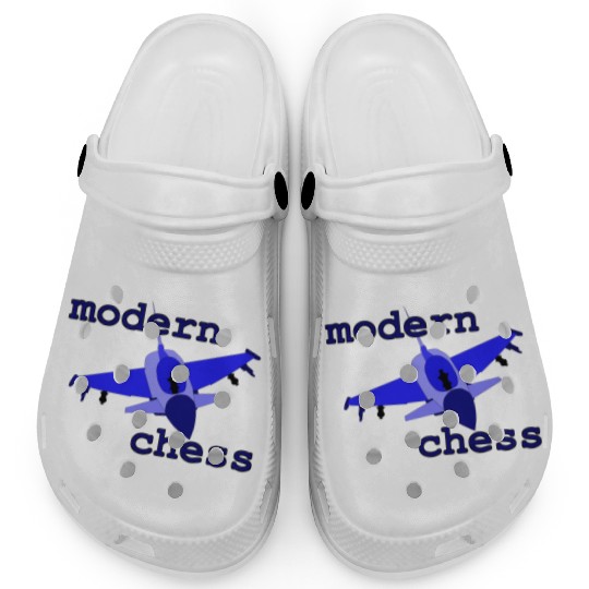 modern chess in royal blue Clogs
