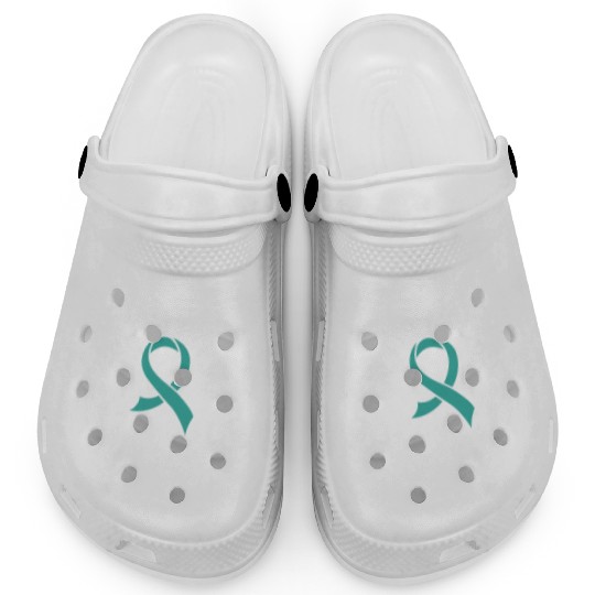 Heart beat- Ovarian Cancer Awareness Clogs
