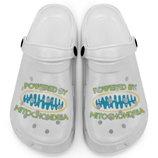 Powered by mitochondria - nerdy and geeky gift Clogs