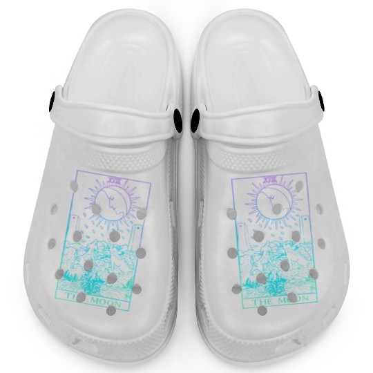 The Moon Tarot Card Rider Waite Witchy Clogs