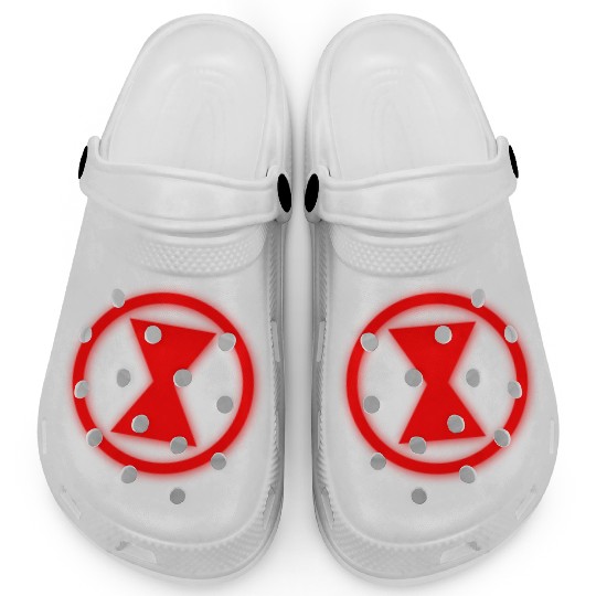 Neon Black Widow Clogs