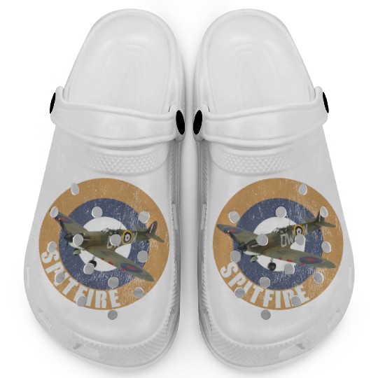 Famous WW2 Planes Supermarine Spitfire Clogs