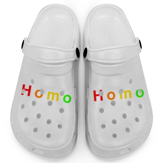 Washing Instruction Homo Sapiens Human Equality Clogs