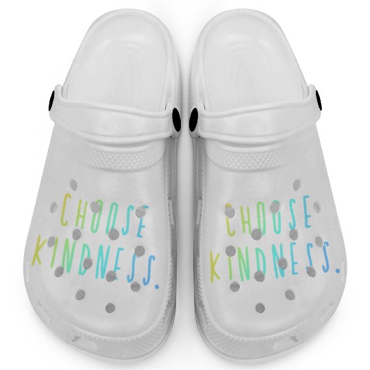 Choose Kindness Cool Colors Ombre Clogs