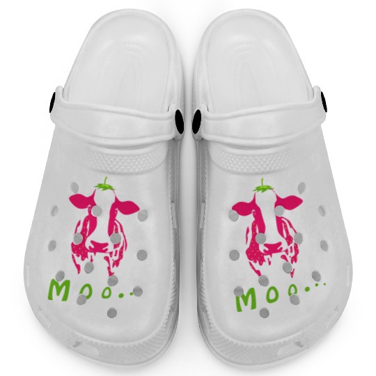 Strawberry cow, Strawberry cow pink, pink cow Clogs