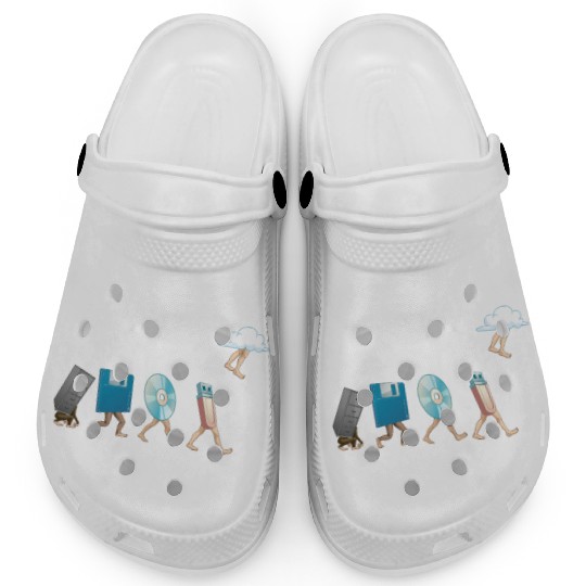 Computer Engineering Software Disk USB Cloud Clogs