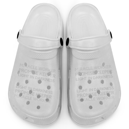 Waymaker Miracle Worker Promise Keeper John 316 Clogs