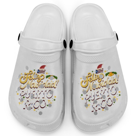 Feliz Navidad Puerto Rico - Merry Christmas Clogs