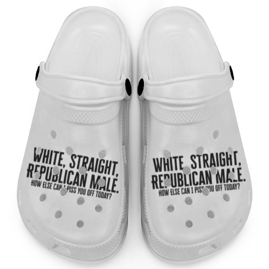 White, Straight, Republican Male How Else Can I Pi Clogs