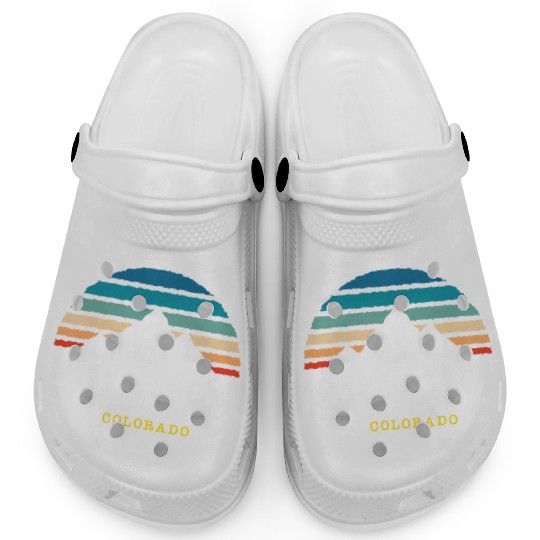 Vail Colorado Usa Ski Resort 1980S Retro Gift Clogs