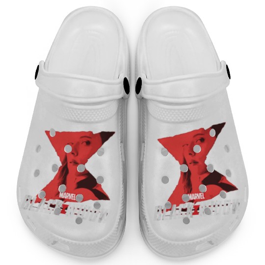 Marvel Black Widow Natasha Romanoff Hourglass Clogs