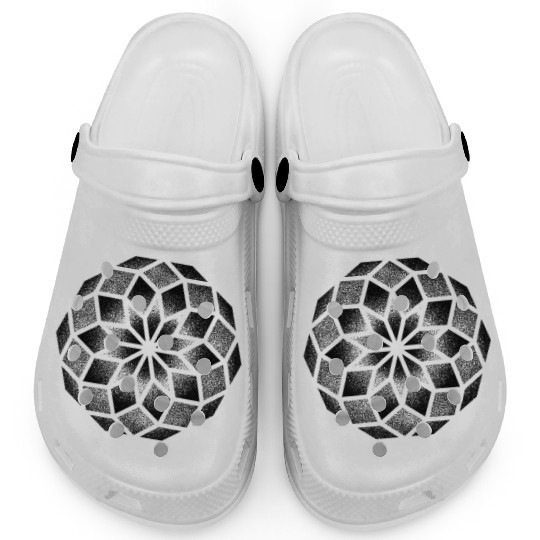 Mandala dotwork Clogs