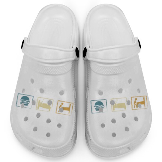 Retro Pinball Eat Sleep Pinball Clogs