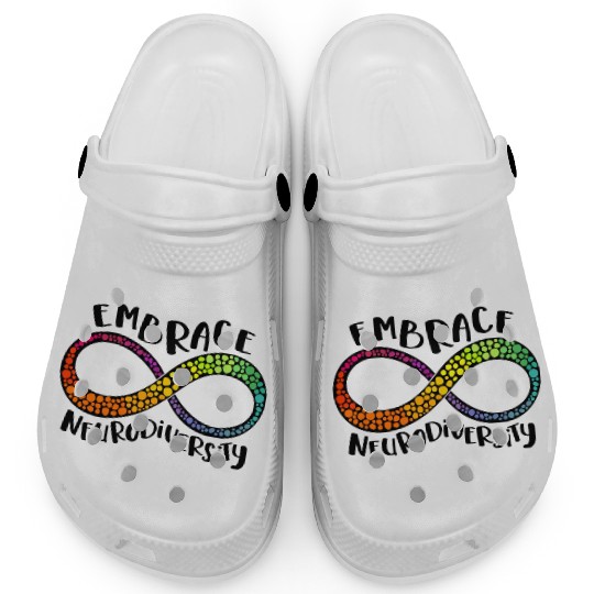 Embrace Neurodiversity Infinity Symbol Clogs