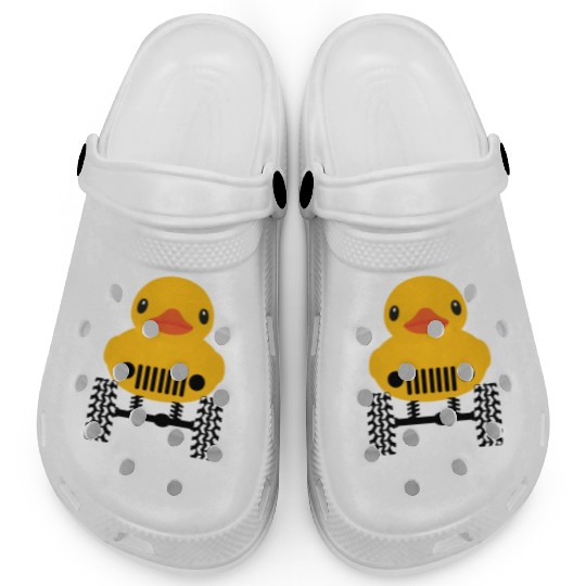Cute Jeep Rubber duck on Offroad wheels duckduck Clogs