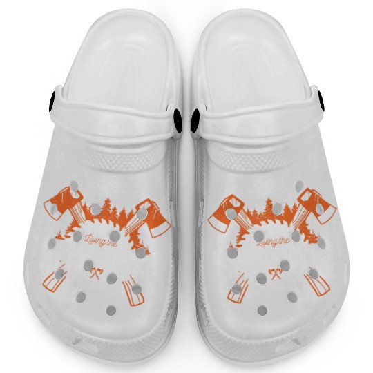 Lumberjack Forester Chainsaw gift idea Clogs