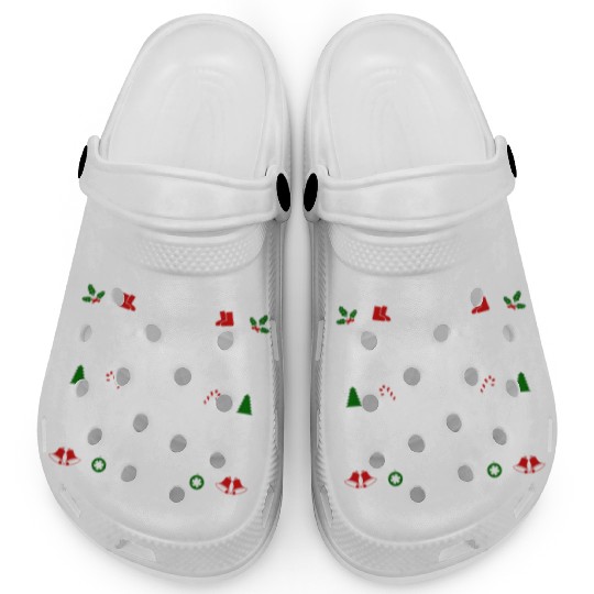 65 MCMLXV JOY PEACE LOVE CHRISTMAS SWEATER DESIGN Clogs
