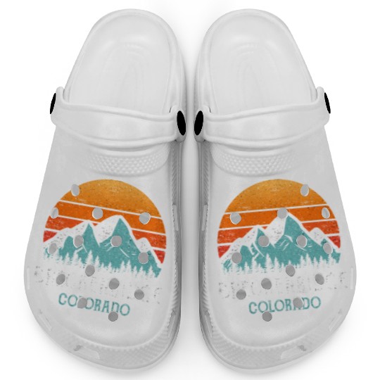 Vintage Breckenridge Clogs Retro Sun Mountains