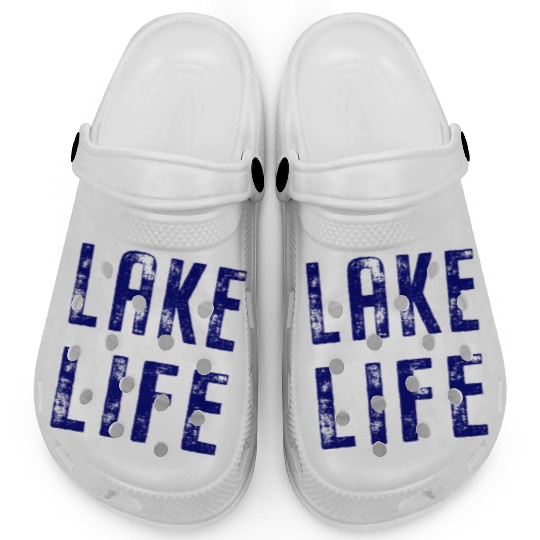 Vintage Distressed Lake Life Clogs