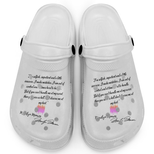 Eco Clogs quote Marilyn Monroe