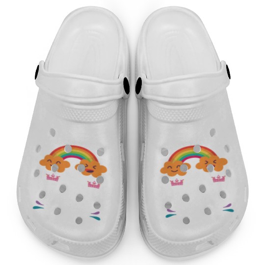 EMBRACE THE EXISTENTIAL DREAD Comics Rainbow Gift Clogs