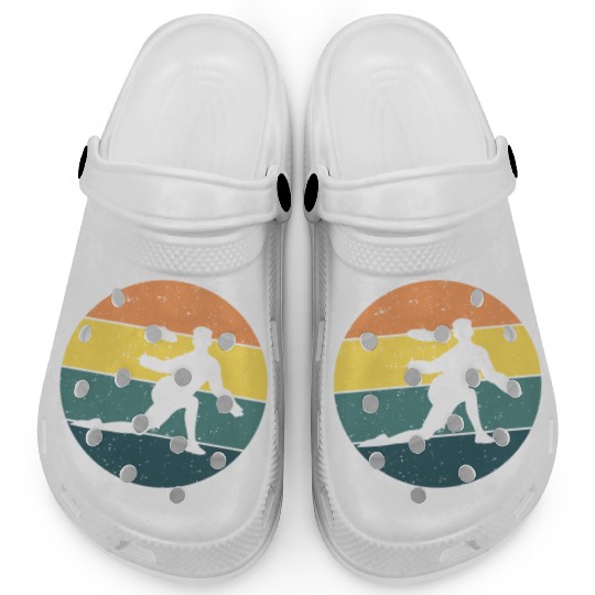 Vintage retro Ultimate Frisbee Game Disc Sports Clogs