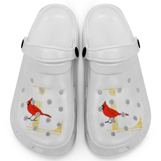 Saint Louis Red Cardinal Dress Elegant Font Design Clogs