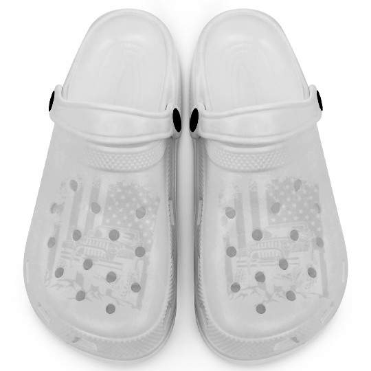 American US Flag Jeep adventure lifestyle Clogs
