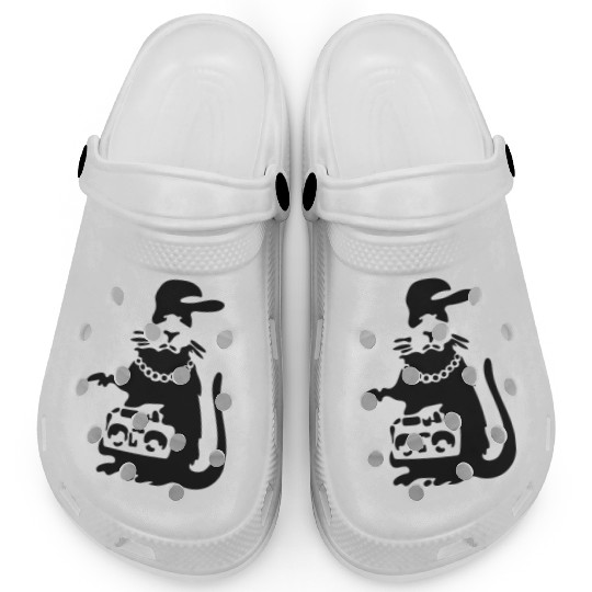 Gangsta Rat - Banksy Graffiti Clogs