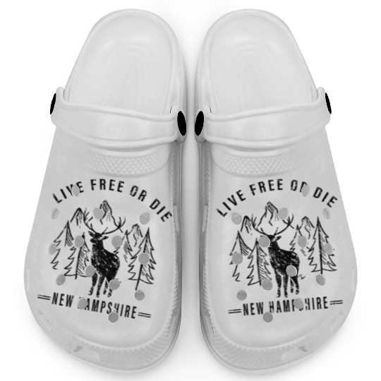 Live Free or Die New Hampshire Hiking Clogs